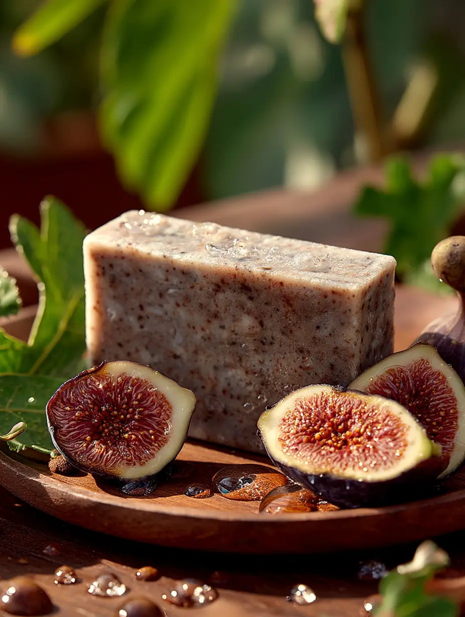 Savon fait main à la figue de barbarie F&C Natura, hydratant et anti-âge pour peaux sensibles