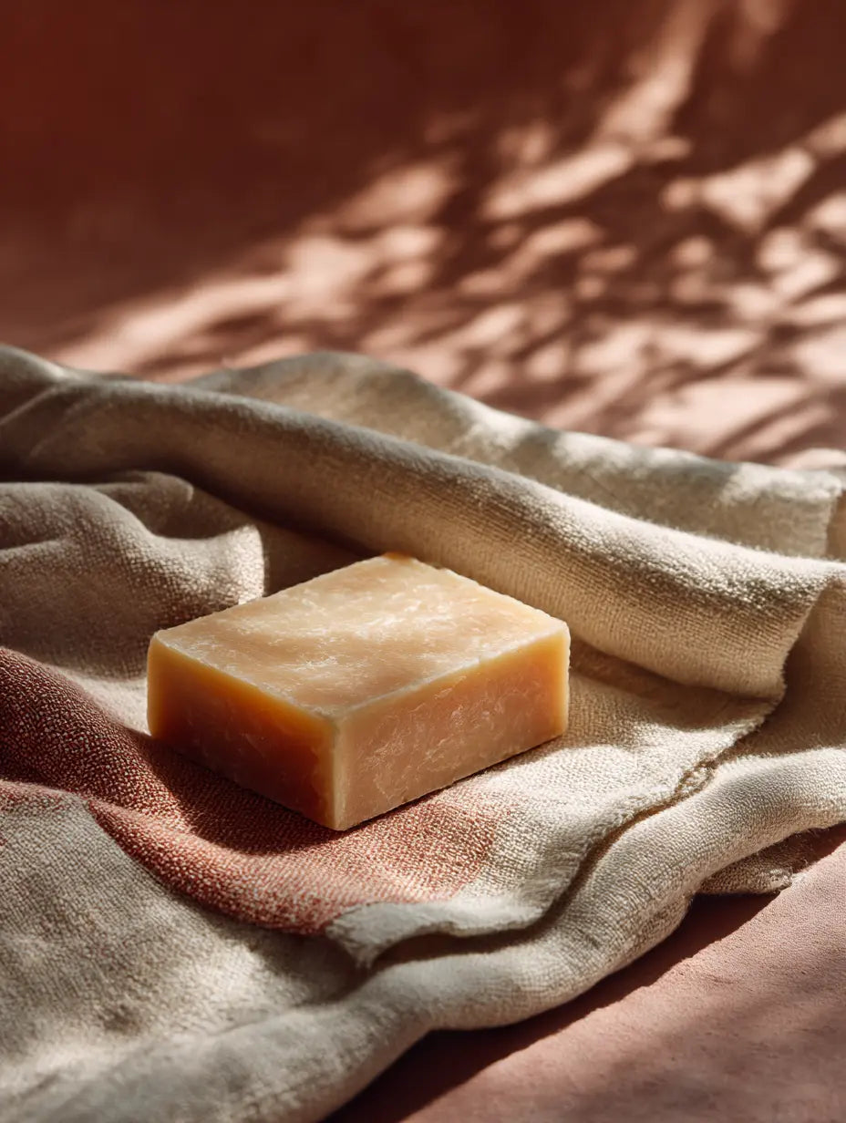 Savon surgras Nigelle & Carotte F&C Natura, soin naturel et artisanal pour visage et corps.